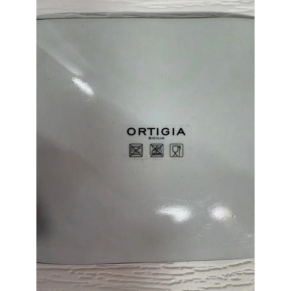 Ortigia Sicilia Glass Trinket Tray Pink Floral Italian Jewelry Dish 4.5